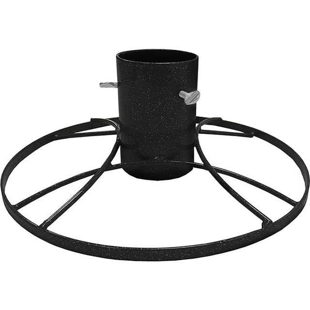 Bosmere Contemporary Round Christmas Tree Stand 4" Red, G480 - Black (15.5cm H x 40cm W x 40cm D)