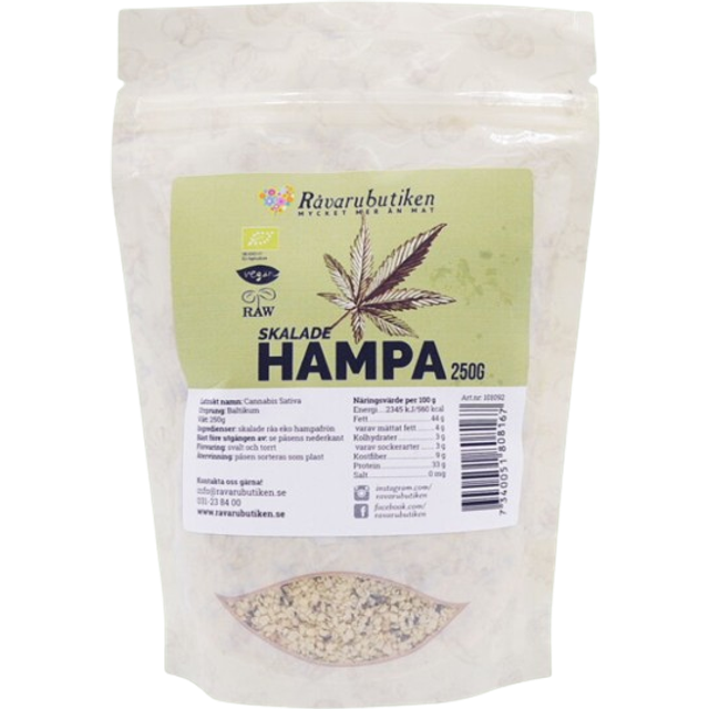 Hampafrö Skalade RAW&EKO 250g