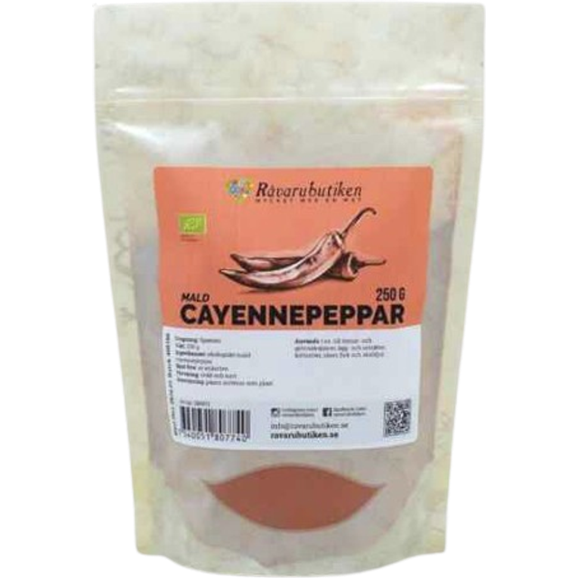 Cayennpeppar Mald EKO 250g