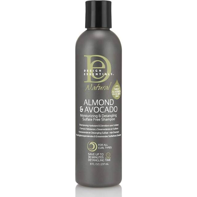 Design Essentials Moisturizing and Detangling Sulfate and Free Shampoo  Almond and Avocado Collection  12 Ounces