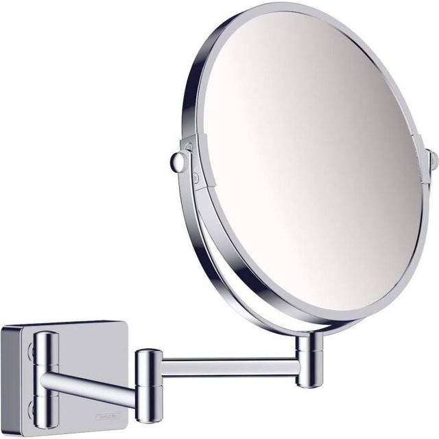 Hansgrohe AddStoris Universal Bathroom Shaving Mirror Wall Mounted Chrome