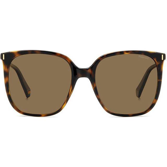 Polaroid Woman PLD 6218/S 086/SP Sunglasses Plastic Havana Brown Squared Polarized