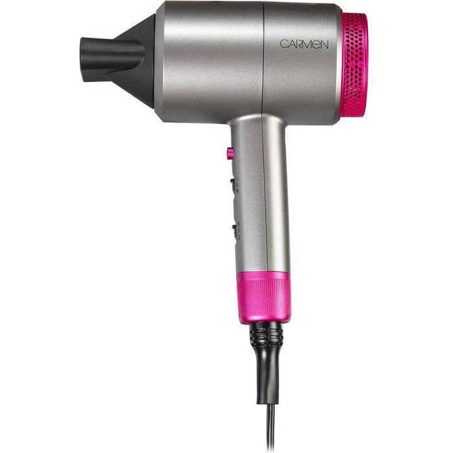 Carmen Neon DC Professional Hair Dryer Graphite / Pink UK Plug