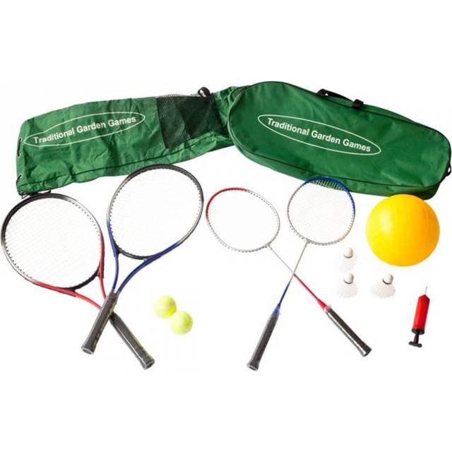 Badminton Volleyball and Tennis Set with a 3m Net Traditional Garden Games