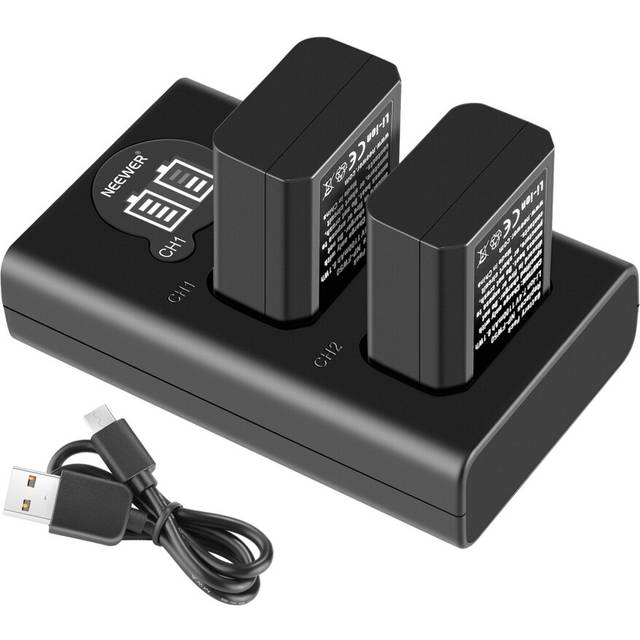 NEEWER NP-FW50 Sony Replacement Battery Charger Set 2-Pack