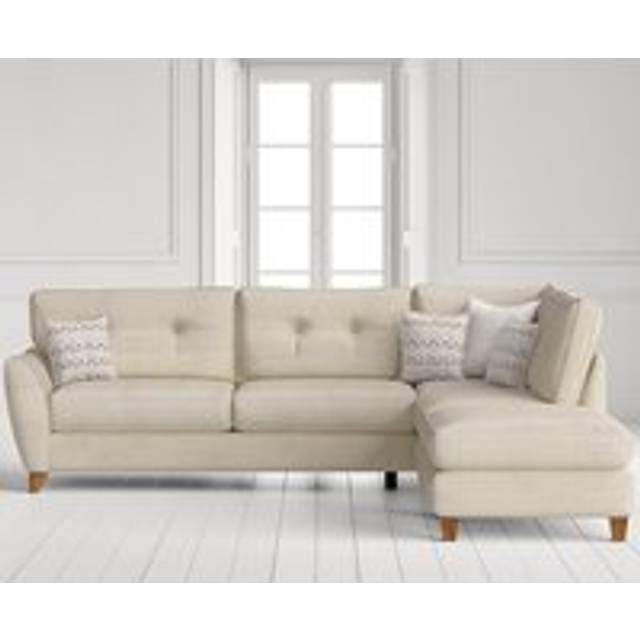Florin Cream Fabric Right Hand Facing Corner Chaise Sofa