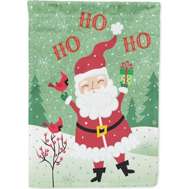 Caroline's Treasures VHA3016GF Merry Christmas Santa Claus Ho Flag Garden  Small  Multicolor