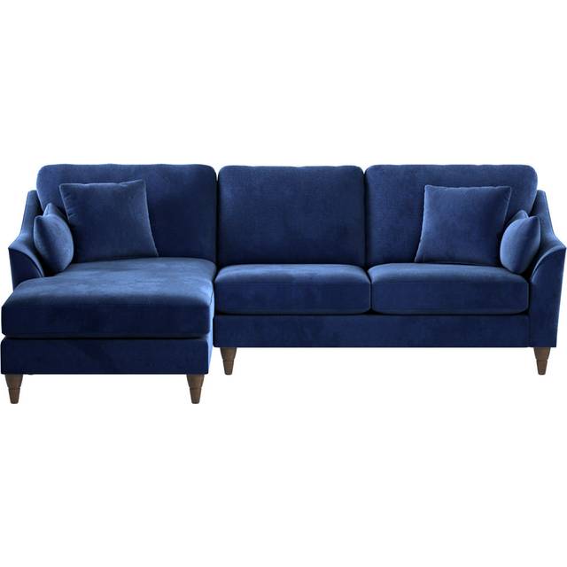 Melbern Reclining Corner Sofa - Navy (93cm H X 245cm W X 159cm D)