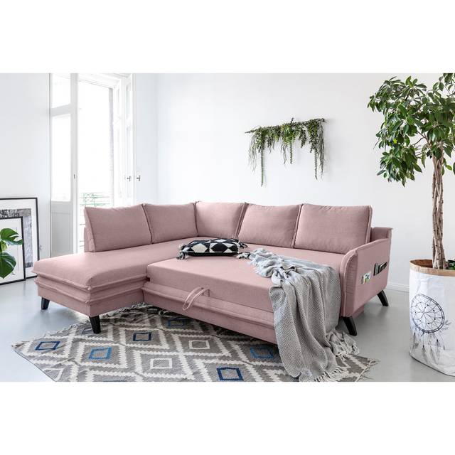 MiuForm Charming Charlie Corner Sofa Powder Rose 90cm H X 230cm W X 200cm D