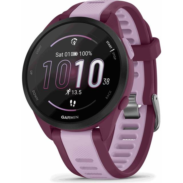Garmin Forerunner 165 Music GPS Watch - Mist Grey/Whitestone