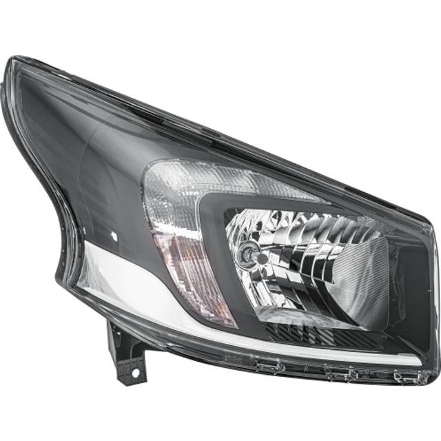 HELLA Strålkastare 1EE 011 565-161 Höger LED, PY21W, H4 Halogen, FF 12 för högertrafik