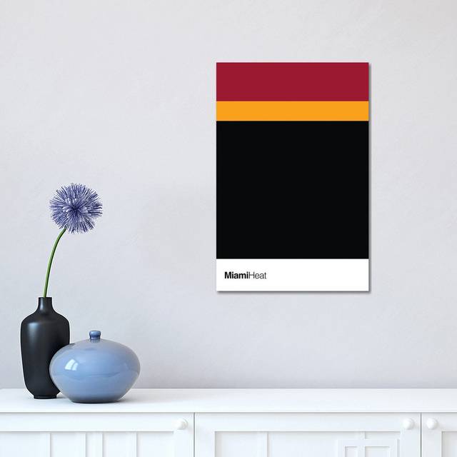 Miami Heat Basketball (45.72cm H x 30.48cm W x 1.91cm D)