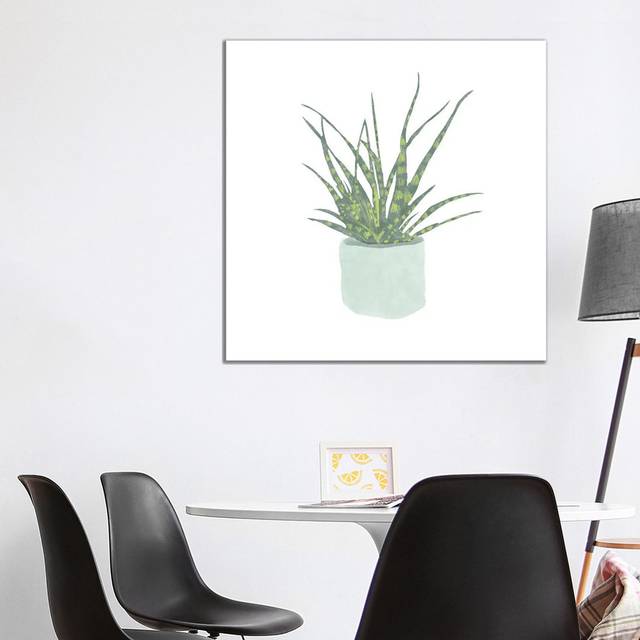 Snake Plant I by Bannarot - Wrapped Canvas Graphic Art (93.98 cm H x 93.98 cm W x 3.175 cm D)