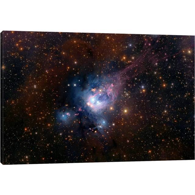 Stellar Nursery (NGC 7129) by Robert Gendler - Wrapped Canvas Graphic Art (101.6cm H x 152.4cm W x 3.81cm D)