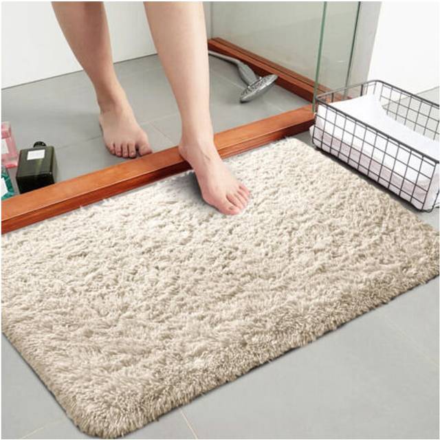 (50X80 CM, Cream) Exrta Large Rugs Shaggy Living Room Rug Carpet