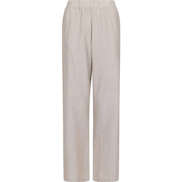 Neo Noir Sonar Mini Stripe Pants Dam Breda Byxor Stl. 34 - Från Magasin - Sand/strib (34)