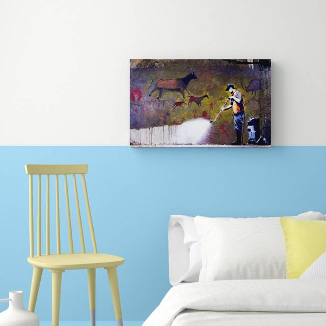 Graffiti Removal - Wrapped Canvas Graphic Art Print (50.8 cm H x 81.3 cm W)
