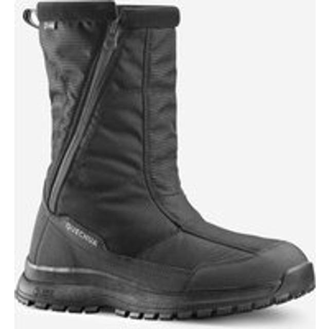 Men's Warm Waterproof Snow Hiking Boots - Sh100 Zip - Black