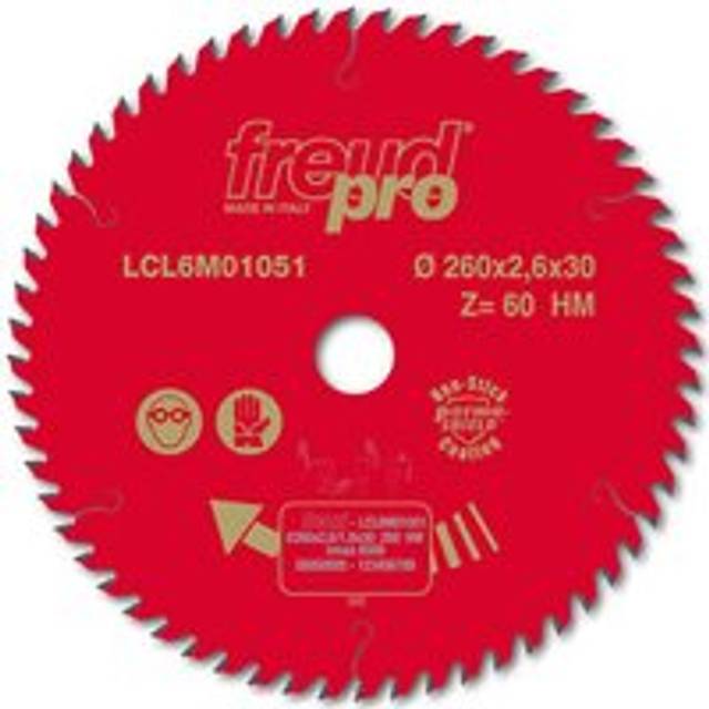 Freud LCL6M TCT Thin Kerf Cordless Circular Saw Blade 165mm 24T 20mm