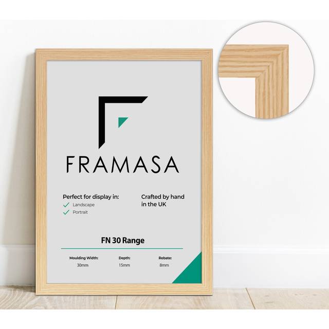 (Pine, 8x6 Inch) The Photo Factory Frame | Wooden Photo & Art Frames