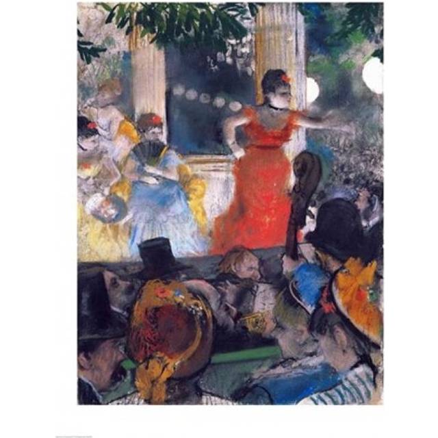 Cafe Concert at Les Ambassadeurs Poster Print by Edgar Degas - 18 x 24 in.
