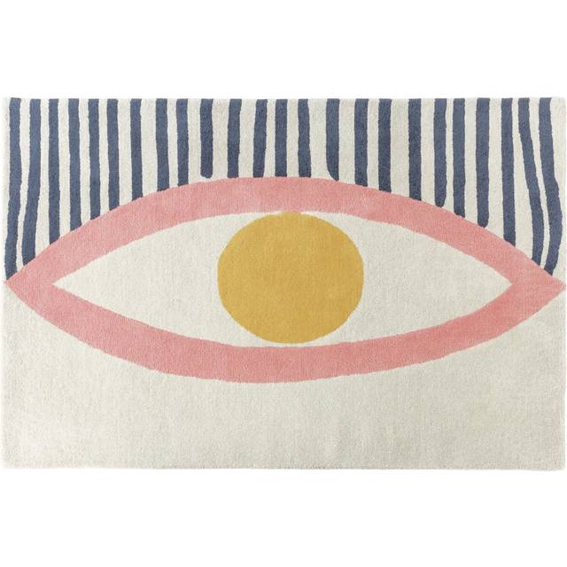 Habitat Eye Wool Shaggy Rug - 180x120cm