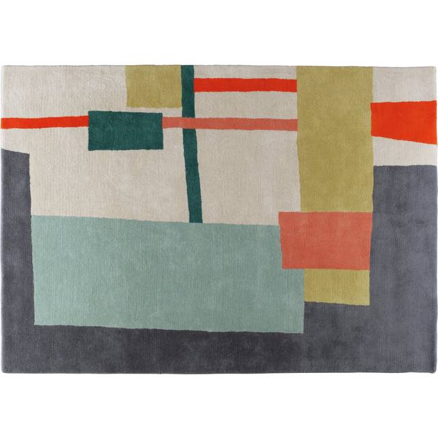 Habitat Quentin Abstract Wool Shaggy Rug - 200x140cm