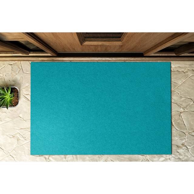 Gravel W39 x L59 cm Non-Slip Outdoor Door Mat - Coastal (59cm W X 39cm L)