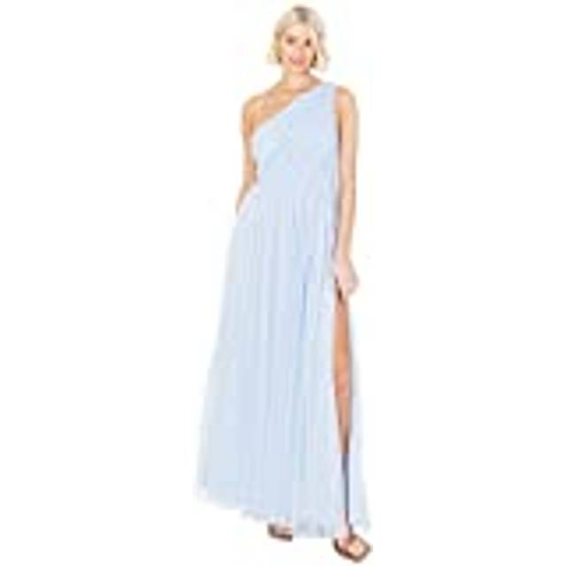 Recycled One Shoulder Maxi Dress - Light Blue - 10