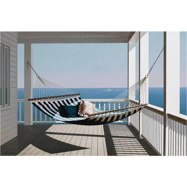 Hammock & Pillows by Zhen-Huan Lu - Wrapped Canvas Photograph Print (101.6 cm H x 66.04 cm W x 3.175 cm D)