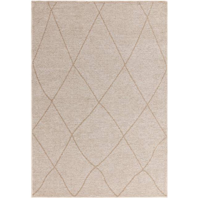 160 x 230cm - Cream Rugs - Lattice Rug - Oak Furnitureland