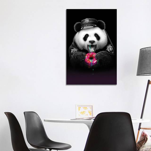 Panda Loves Donut ADL68 (101.6 cm H x 66.04 cm W x 3.175 cm D)