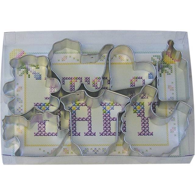 R&M International Mini Baby Cookie Cutters  Assorted  7-Piece Set