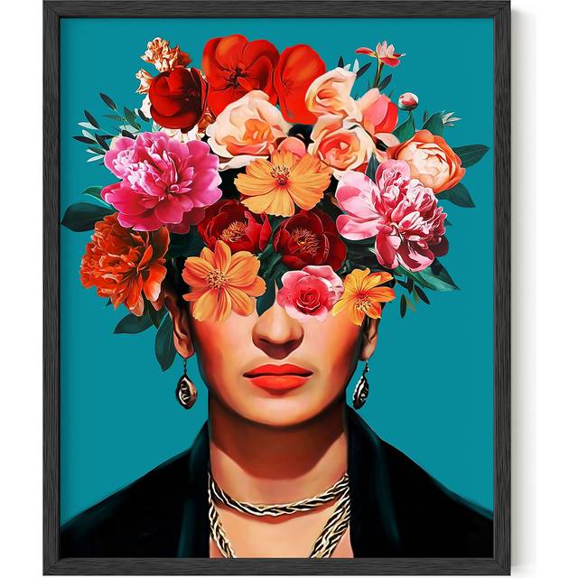 HAUS AND HUES Frida Kahlo  Mexican Art - Frida Kahlo for Girls  Diego Rivera Frameable Prints  Frida Kahlo Gifts  Female Empowerment Gifts