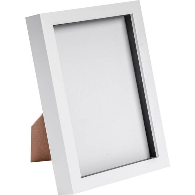 6" x 8" 3D Box Photo Frame - White