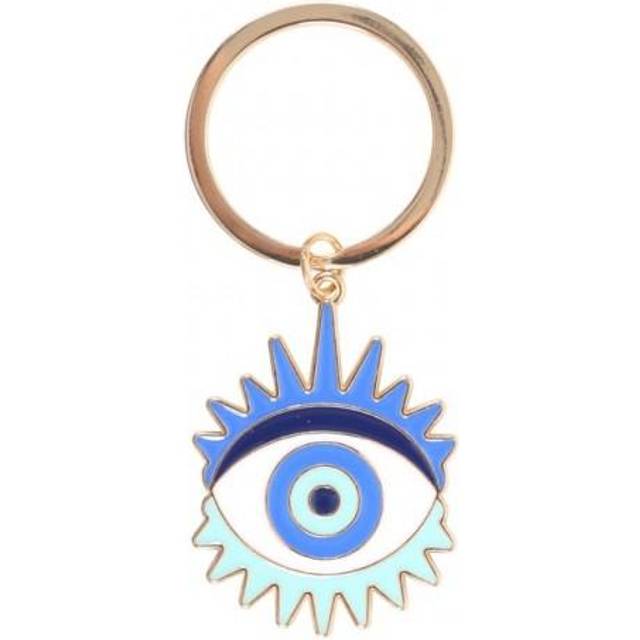 Något annat All Seeing Eye Metal Nyckelring One Size blå/vit