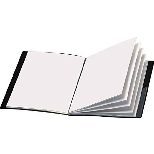 Cardinal Custom ShowFile Presentation Book  12 Pockets  Holds 24 Letter-Size Sheets  Customizable Cover  Black (50132CB)