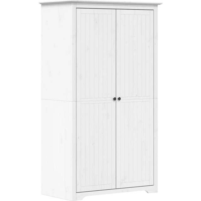vidaXL Wardrobe BODO White 101x52x176.5 cm Solid Wood Pine