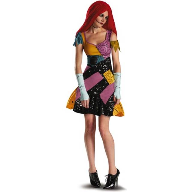 Plus Size Sally Glam Costume for Women - Black&#47;Orange&#47;Purple (XL)