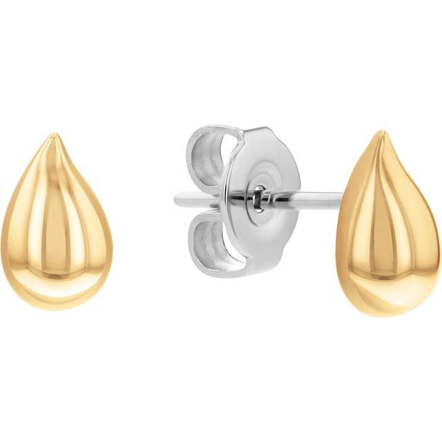 Calvin Klein Sculptured Drops Earrings - Gold Plated - 7.3 mm