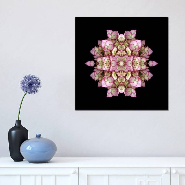 Hydrangea Symmetry by Alyson Fennell - Wrapped Canvas Painting (45.72cm H x 45.72cm W x 3.81cm D)