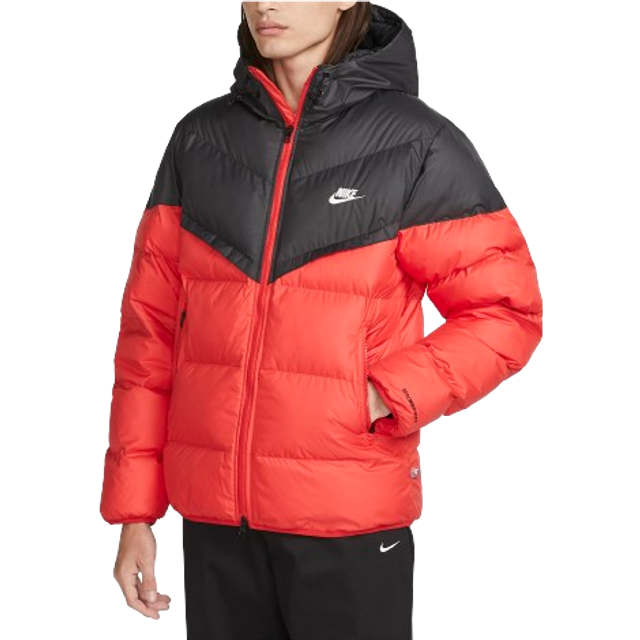 Nike Windrunner PrimaLoft Men s Storm FIT Hooded Puffer Jacket Black University Red Sail Price