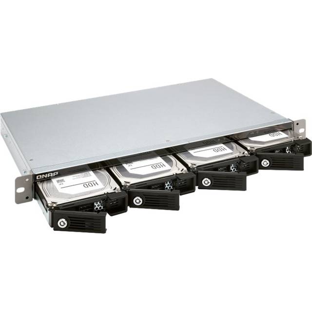 QNAP TR-004U storage drive enclosure HDD/SSD enclosure Black, Grey 2.5/3.5'
