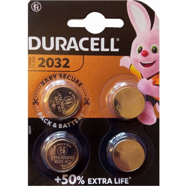 DURACELL DL2032/CR2032/ECR2032 Batteries - Pack of 4