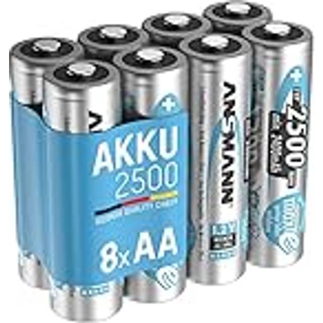 ANSMANN maxE Rechargeable AA Batteries 2500mAh Low Self Discharge NiMH