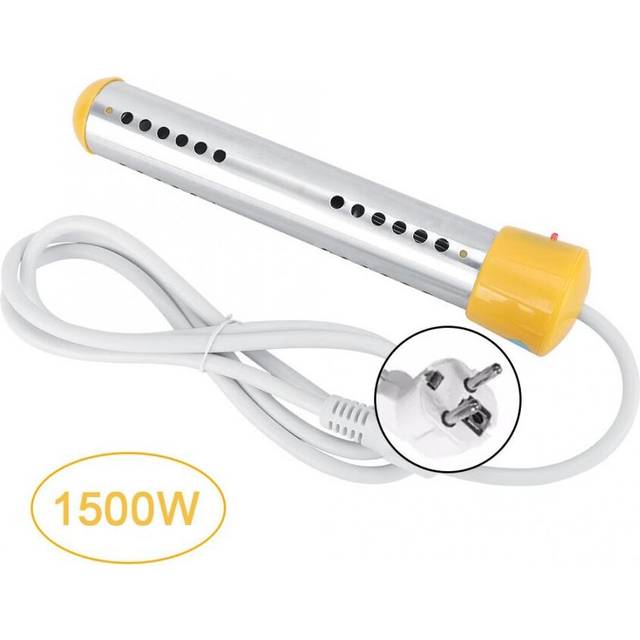 Electric Water Heater 1500W 220V Instant Immersion Pool Water Heating Boiler Anti-Scald Home Travel Bath Shower Water Heater Rod