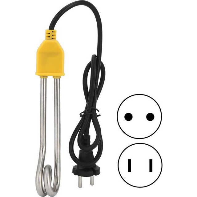 600W/1000W/1200W/1500W Instantaneous Water Heater Immersion Electric Water Heated Boiler for Kitchen Bathroom Swimming Pool
