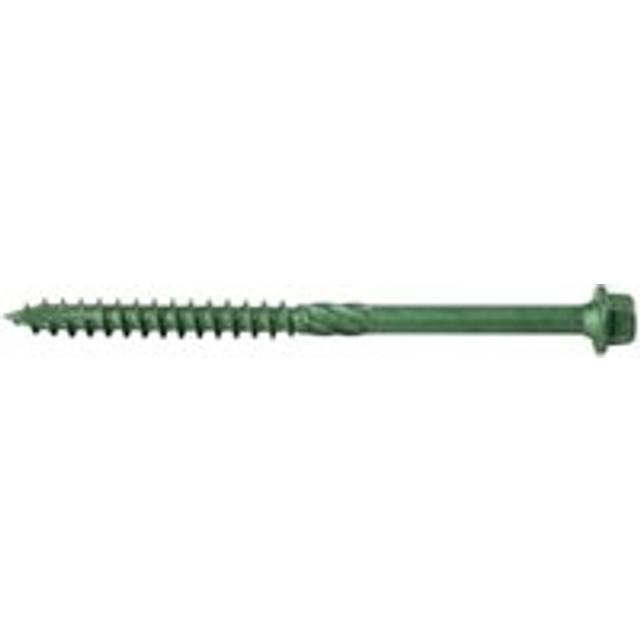 Wickes Timber Drive Hex Head Screws - 7 x 100mm - Pack of 25 - Green