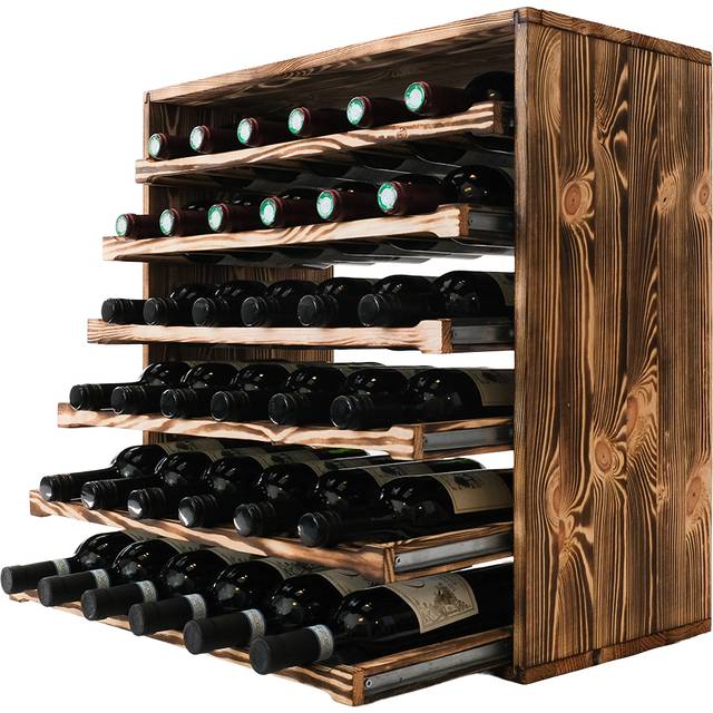 Caverack Caverack LEO 36 Flasker Brændt Fyrretræ Vinreol