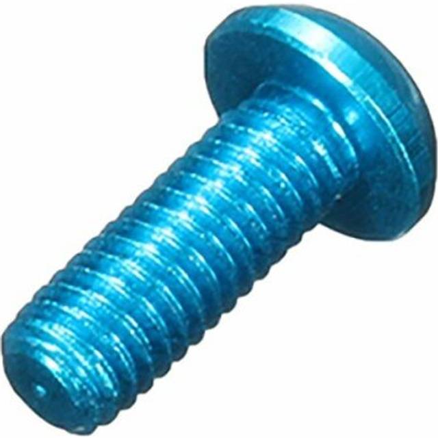 (Light Blue) 10Pcs M38mm Hex Socket Screws Round Head Cap Screws 7075 Aluminum Alloy